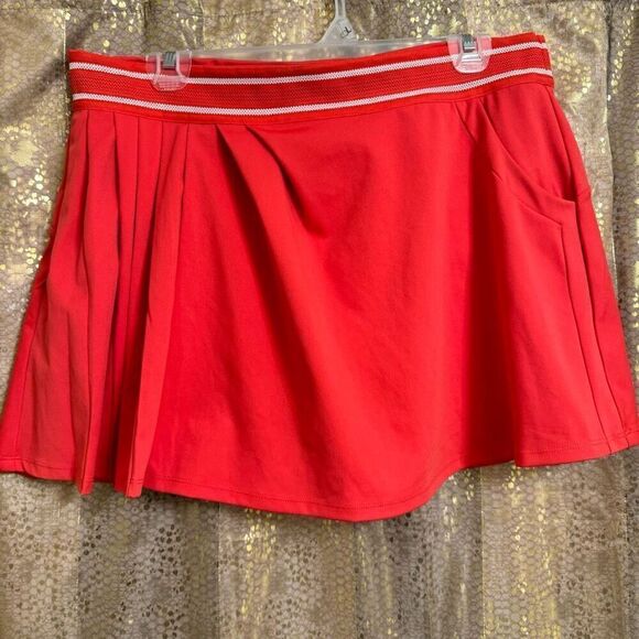 Free People Movement Round Robin Cayanne Coral Tennis Skirt XL NWOT - Picture 1 of 9